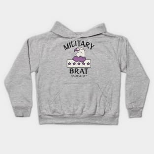 Vintage Military Brat Kids Hoodie